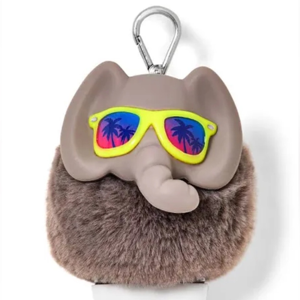 🩶5/$30 Bath & Body Works PocketBac Sanitizer Holder Elephant & Sunglasses NEW